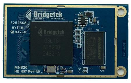 MN820 Bridgetek , BT820 Mini Module With On-board 1Gbit DDR3L SDRAM Development Kit With BT820B for VM820C Development