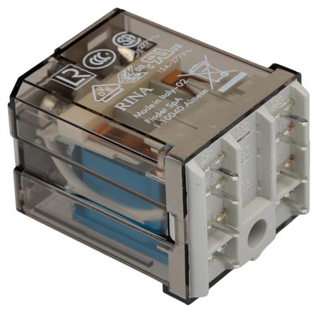 622290244000 Finder PCB Mount Power Relay, 24V dc Coil, 16A Switching Current, DPDT