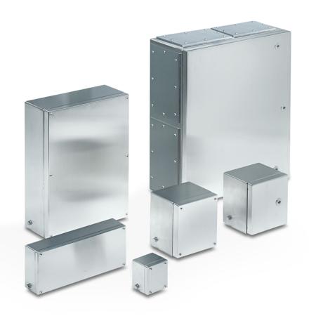 0899001 Phoenix Contact S6 A 150X100X80 Series Silver 316L Stainless Steel Junction Box, 150 x 100 x 80mm