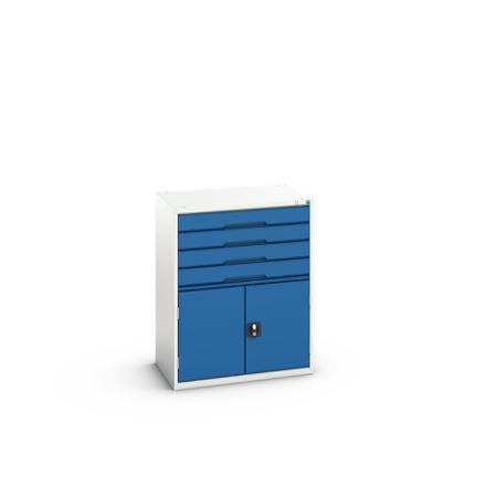 16925165.11 Bott 4 Cabinet, Steel, 1000mm x 800mm x 550mm, Blue, Light Grey