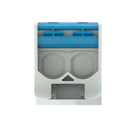 1SNF516121R0000 Entrelec Blue, Grey 1SNF Terminal Block, 4 level, 1 kV ac