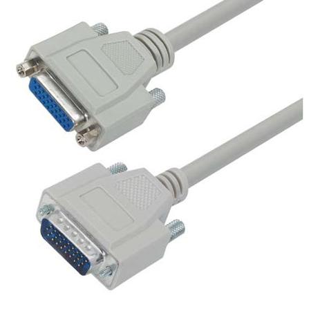 CHD26MF-5 L-Com Male D-Sub to Female 15 Pin D-sub Cable assembly, 5ft PVC