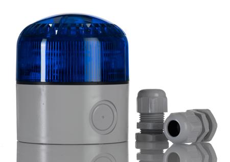265-5864 RS PRO Blue LED Beacon, 12 → 24 V ac/dc, IP65, Base Mount, 100dB at 1 Metre