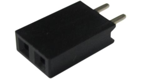 RND-205-00642 RND RND 205 Series Straight Through Hole Pin Header, 2 Contact(s), 2.54mm Pitch, 1 Row(s)