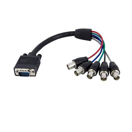 VGABNCMF1 StarTech.com Male VGA to Female BNC Cable, 300mm Black