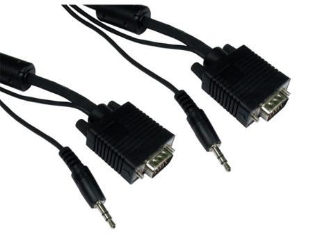 286-3278 RS PRO Male SVGA to Male SVGA SVGA Cable, 10m Black