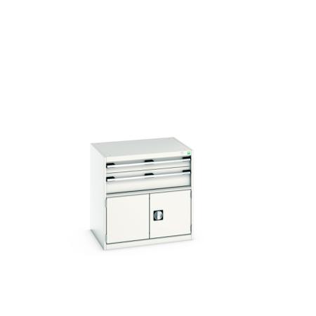40020021-16V Bott 2 Door, 2 Drawer Sheet Steel Floor Standing Storage Cabinet, 800 X 650 X 800mm