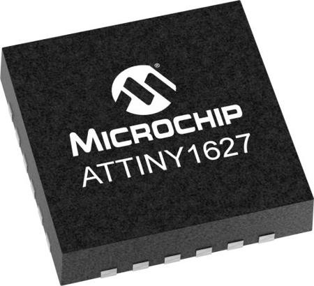 ATTINY1627-MFR Microchip 12 bit ADC, ATTINY16 Microcontroller, 20MHz, 16 KB RAM, 24-Pin VQFN