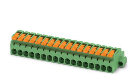 1110646 Phoenix Contact, 5.08mm Pitch, 17 Way, , Pluggable Terminal Block, Plug, Cable Mount, Push-In Termination,