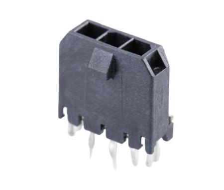 436500320 Molex 43650 Series Vertical Through Hole PCB Header, 3 Contact(s), 3 mm Pitch, 1 Row, Shrouded