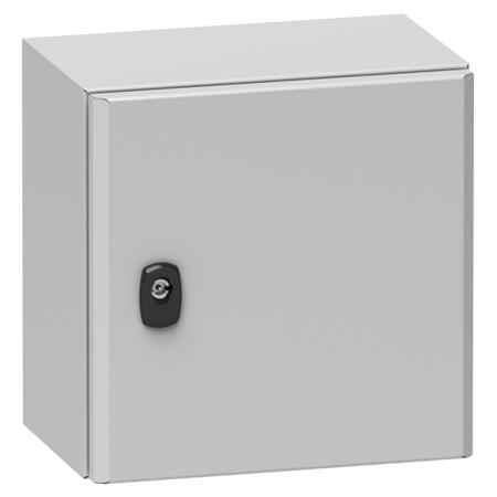 NSYS3D10630P Schneider Electric PanelSeT S3D Series Steel Wall Box, IP66, 1000 mm x 600 mm x 300mm