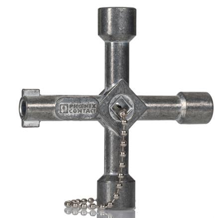 1203149 Phoenix Contact Diecast Zinc 4-way Control Cabinet Key
