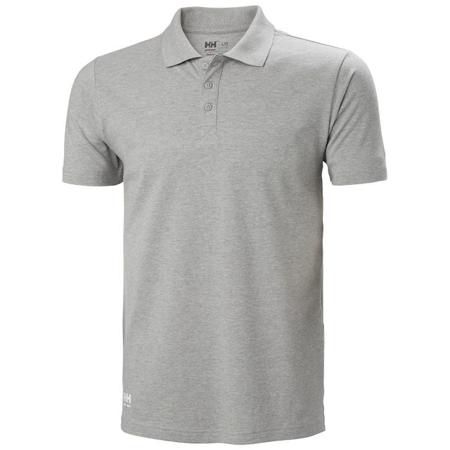 79167_930-XL Helly Hansen Classic Grey 100% Cotton Polo Shirt, UK- XL, EUR- XL