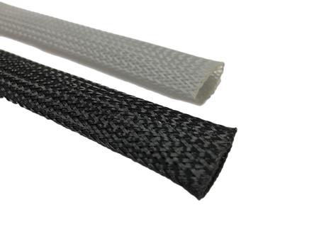179-7018 RS PRO Expandable Braided PET Grey Cable Sleeve, 15mm Diameter