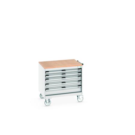 40402153-16V Bott, 5 Drawer Sheet Steel Floor Standing Storage Cabinet, 800 X 650 X 790mm