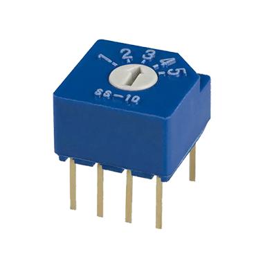 SS-10-15SPE Nidec Components SS-10, 6 Position Rotary Switch, 100 mA, Solder