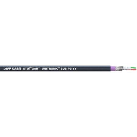 2170236 Lapp UNITRONIC BUS Series Bus Cable, 2 Cores, Screened, Aluminium Foil, Tinned Copper Braid Shield, PROFIBUS Cable
