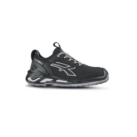 RS20134-46 UPower MARLIN Unisex Black, White Aluminium Toe Capped Safety Shoes, UK 11, EU 46