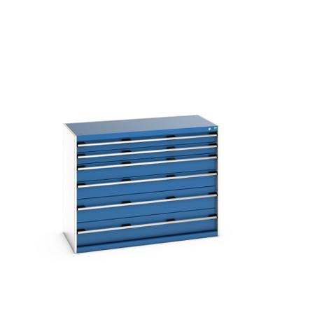 40022123-11V Bott 6 Cabinet, Steel, 1000mm x 650mm x 1300mm, Blue