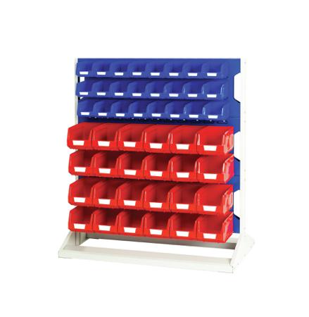 16917227.11V Bott Steel Louvre Panel Storage Unit, 550mm x 1000mm x 1125mm, Blue
