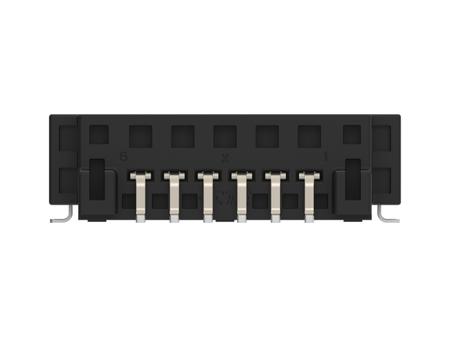 2834659-6 TE Connectivity  Series Right Angled Surface Mount PCB Header, 6 Contact(s), 1.8mm Pitch, 1 Row(s)