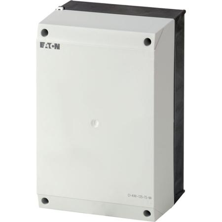 231224-CI-K4X-125-TS-NA Eaton Series Black, Light Grey Plastic General Purpose Enclosure, IP65, 240 x 160 x 125mm