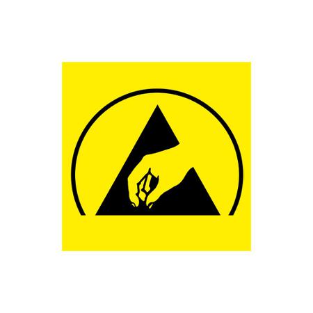 218-616 RS PRO Yellow Paper Safety Labels, ESD Caution Label-Text 5mm x 5mm