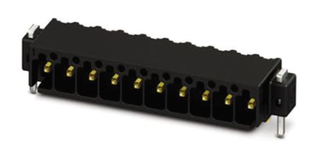 1821274 Phoenix Contact, 2.54mm Pitch, MC 0.5/ 5-G-2.54 P20 THR R44, 5 Way, Right Angle, Pluggable Terminal Block, Header,
