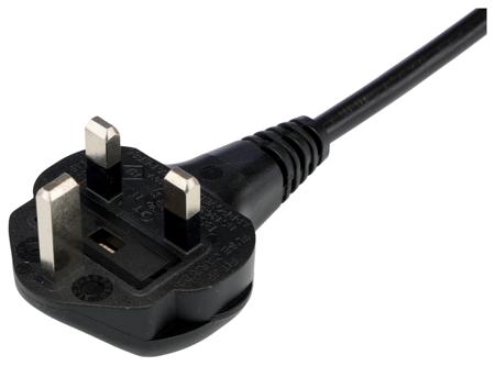 558-943 RS PRO Straight IEC C13 Socket to Straight Plug Power Cord, 1.8m