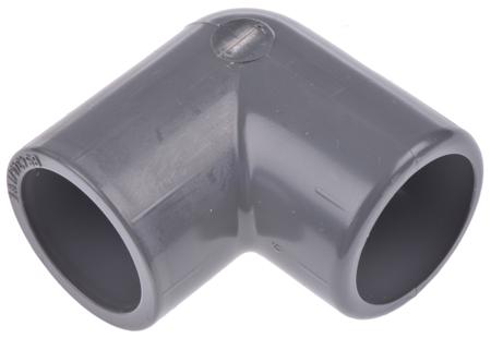 721101106 Georg Fischer 90° Elbow PVC Pipe Fitting, 1/2in dia.