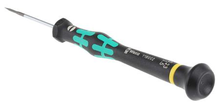 05118002001 Wera 40 mm Electronics Screwdriver, Slotted 0.23 x 1.5 mm Tip