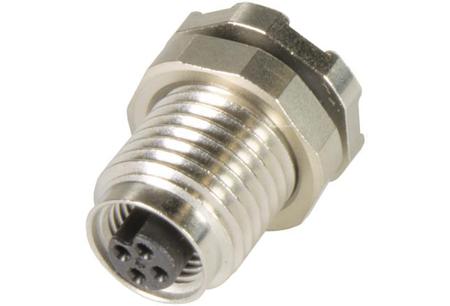 21470000010 HARTING Connector, 3 Contacts, Rear Mount, M5 Connector, Socket, Female, IP67, Circular Connectors M5 Series
