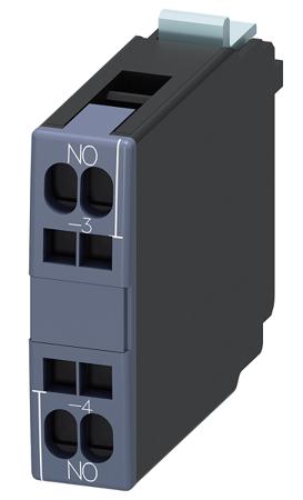 3RH1921-2CA10 Siemens Auxiliary Contact, 1 Contact, 1NO, Snap-On, Sirius Classic 3RH1