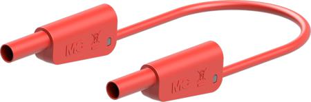 66-2013-05022 Staubli Test lead, 19A, 1kV, Red, 500mm Lead Length