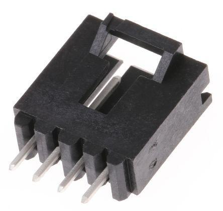 5-103639-3 TE Connectivity AMPMODU MTE, 2.54mm Pitch, 4 Way, 1 Row, Straight PCB Header, Through Hole