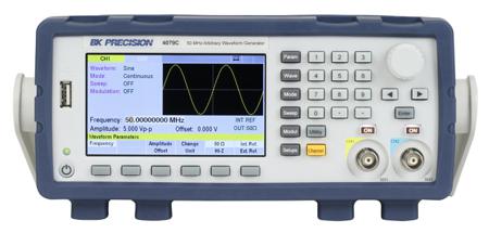 BK4079C-GPIB BK Precision 4079C Waveform Generator, 50MHz Max, 2-Channel, 1 MHz Min - With RS Calibration