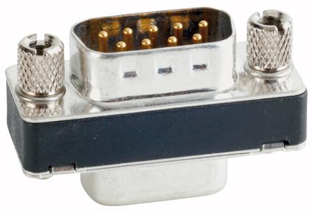 163A50009X Amphenol CONEC 9 Way Through Hole D-sub Connector Male to Female, with 4-40 UNC