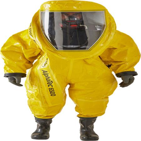 YE65TA00819-04-GA2 Ansell Yellow Coverall, EN 1073-2, EN 1149-5, EN 14126, L