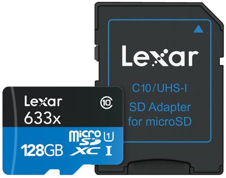LSDMI128BBEU633A Lexar 128 GB Industrial MicroSDXC Micro SD Card, Class 10, UHS-1 U1