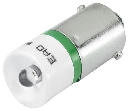 10-2509.1145 EAO Green LED LED Reflector Bulb, 12V ac/dc, 390mcd