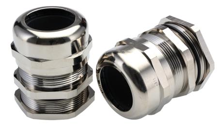52015765+52003560 Lapp SKINTOP Series Metallic Nickel Plated Brass Cable Gland, PG36 Thread, 19mm min., 32mm max., IP68