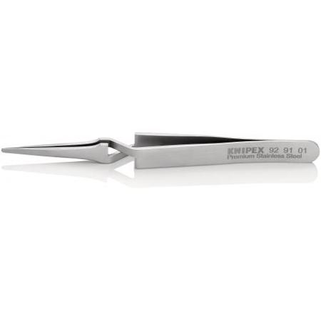 92 91 01 Knipex 120 mm, Stainless Steel, Smooth, Tweezer