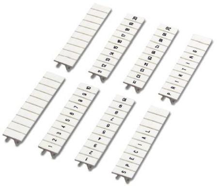 1050017:0111 Phoenix Contact, ZB5.LGS : 111 - 120 Marker Strip for use with  for use with Terminal Blocks