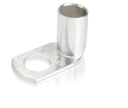 CZL185-10RA ABB CZL Series Uninsulated Tin Plated Tubular Ring Terminal, M10 Stud Size to 185mm²