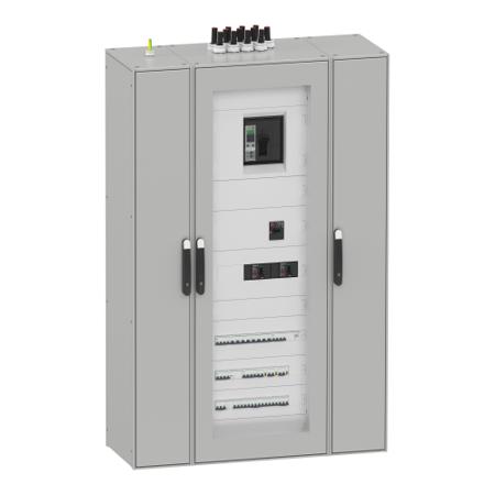 NSYSFPN20750G Schneider Electric PanelSeT Series Galvanised Steel Single-Door-Door Floor Standing Enclosure, Opaque Door, IP55, 2000