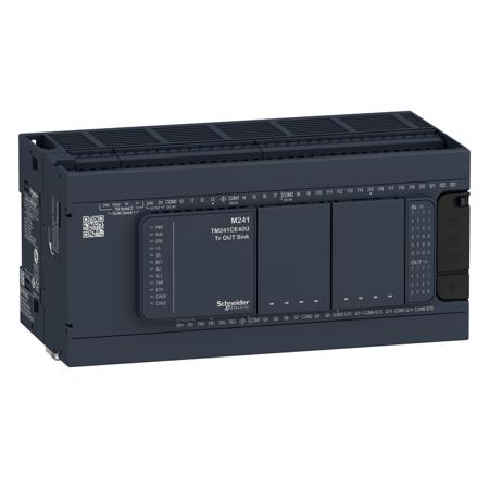 TM241C40R Schneider Electric Modicon M241 Series PLC CPU, Relay Output, 24-Input