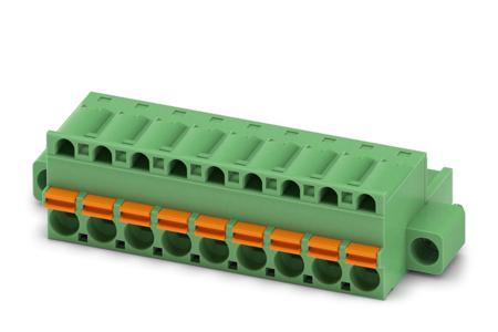 1910597 Phoenix Contact, 5mm Pitch, FKC 2.5/ 9-STF, 9 Way, Pluggable Terminal Block, Plug, Spring Cage Termination,