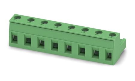 1767067 Phoenix Contact, 7.62mm Pitch, GMSTB 2.5/ 8-ST-7.62, 8 Way, , Pluggable Terminal Block, Plug, Cable Mount, Screw