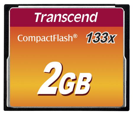 TS2GCF133 Transcend CompactFlash 2 GB MLC Compact Flash Card