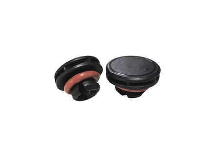 VT-BPQ01BK-NO8001 Amphenol Industrial VT Series Pressure Relief Vent, 14.3 mm Dia., 9mm H, For Use With VT Series